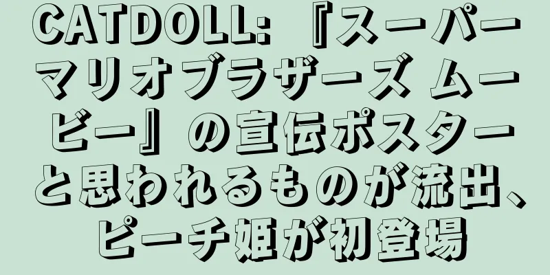 CATDOLL: 『スーパーマリオブラザーズ ムービー』の宣伝ポスターと思われるものが流出、ピーチ姫が初登場