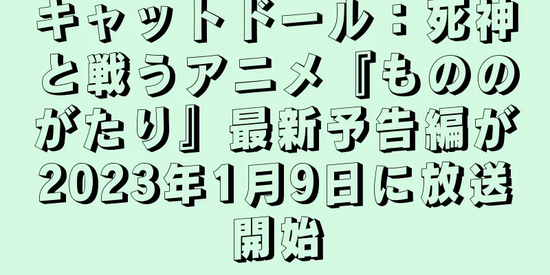 キャットドール：死神と戦うアニメ『もののがたり』最新予告編が2023年1月9日に放送開始