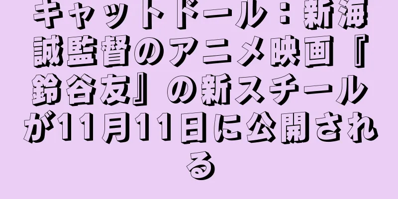 キャットドール：新海誠監督のアニメ映画『鈴谷友』の新スチールが11月11日に公開される
