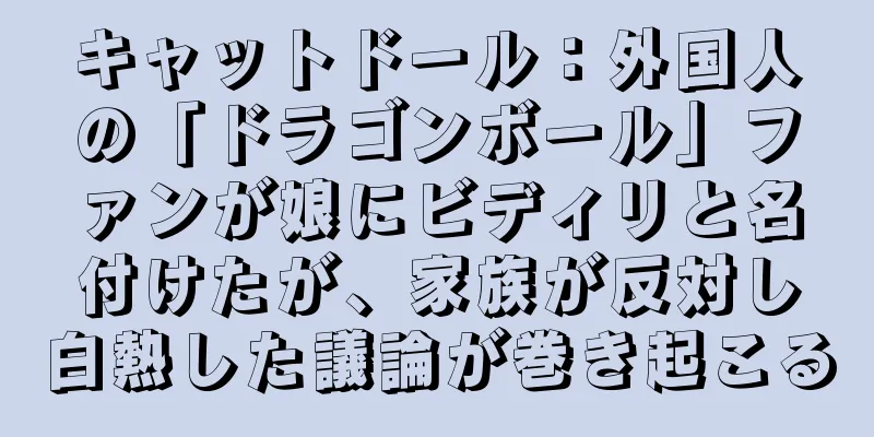 キャットドール：外国人の「ドラゴンボール」ファンが娘にビディリと名付けたが、家族が反対し白熱した議論が巻き起こる