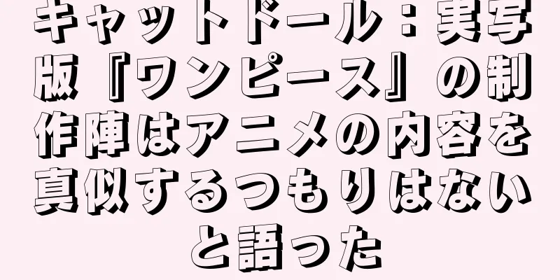 キャットドール：実写版『ワンピース』の制作陣はアニメの内容を真似するつもりはないと語った