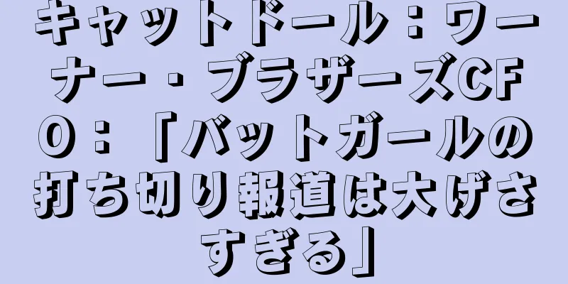 キャットドール：ワーナー・ブラザーズCFO：「バットガールの打ち切り報道は大げさすぎる」