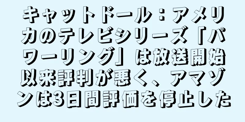 キャットドール：アメリカのテレビシリーズ「パワーリング」は放送開始以来評判が悪く、アマゾンは3日間評価を停止した