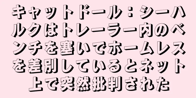 キャットドール：シーハルクはトレーラー内のベンチを塞いでホームレスを差別しているとネット上で突然批判された