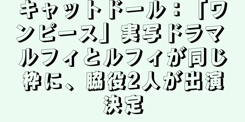キャットドール：「ワンピース」実写ドラマ ルフィとルフィが同じ枠に、脇役2人が出演決定