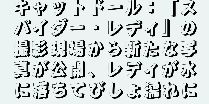 キャットドール：「スパイダー・レディ」の撮影現場から新たな写真が公開、レディが水に落ちてびしょ濡れに