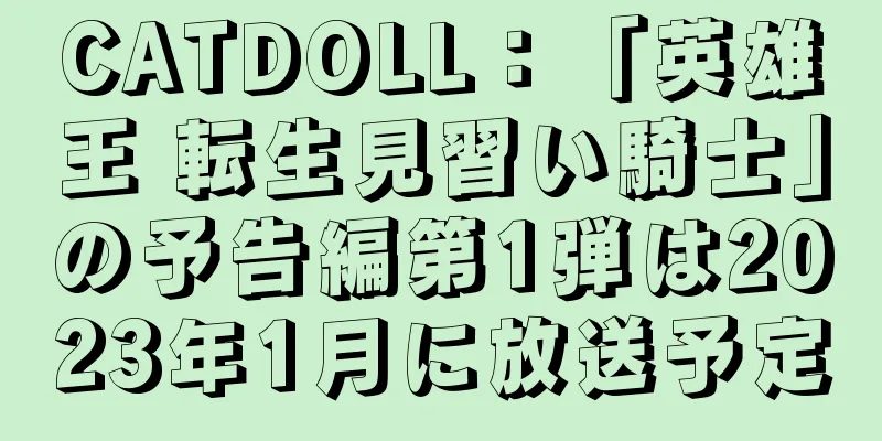 CATDOLL：「英雄王 転生見習い騎士」の予告編第1弾は2023年1月に放送予定