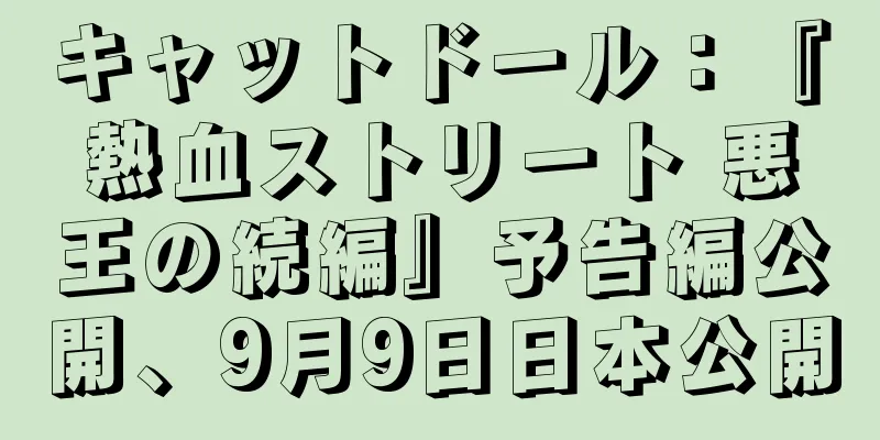 キャットドール：『熱血ストリート 悪王の続編』予告編公開、9月9日日本公開