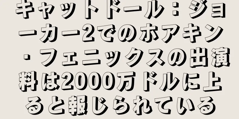 キャットドール：ジョーカー2でのホアキン・フェニックスの出演料は2000万ドルに上ると報じられている