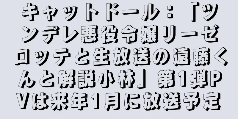 キャットドール：「ツンデレ悪役令嬢リーゼロッテと生放送の遠藤くんと解説小林」第1弾PVは来年1月に放送予定