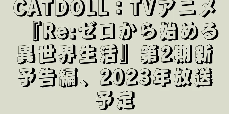 CATDOLL：TVアニメ『Re:ゼロから始める異世界生活』第2期新予告編、2023年放送予定