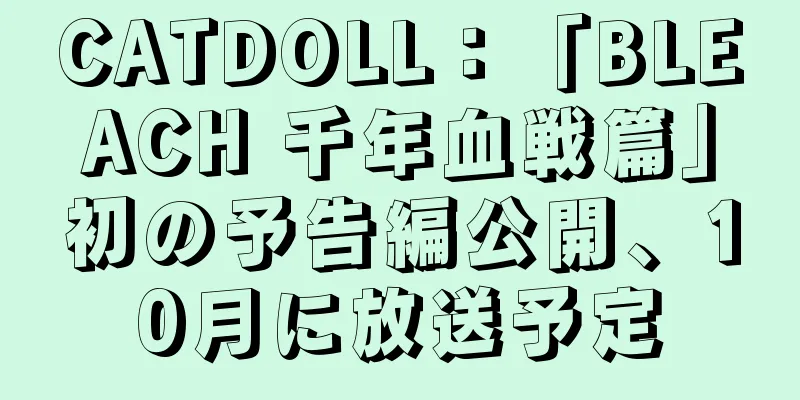 CATDOLL：「BLEACH 千年血戦篇」初の予告編公開、10月に放送予定