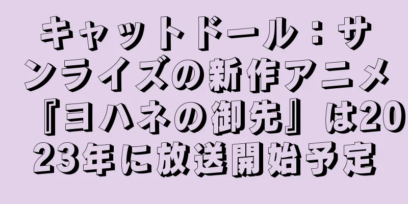 キャットドール：サンライズの新作アニメ『ヨハネの御先』は2023年に放送開始予定