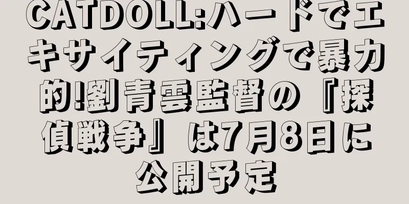 CATDOLL:ハードでエキサイティングで暴力的!劉青雲監督の『探偵戦争』は7月8日に公開予定