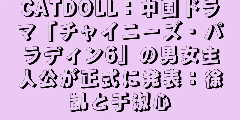 CATDOLL：中国ドラマ「チャイニーズ・パラディン6」の男女主人公が正式に発表：徐凱と于淑心