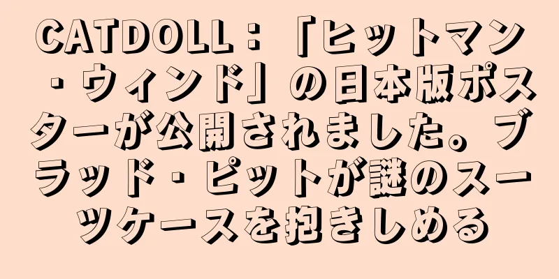 CATDOLL：「ヒットマン・ウィンド」の日本版ポスターが公開されました。ブラッド・ピットが謎のスーツケースを抱きしめる