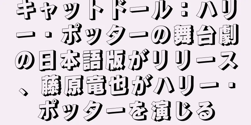 キャットドール：ハリー・ポッターの舞台劇の日本語版がリリース、藤原竜也がハリー・ポッターを演じる