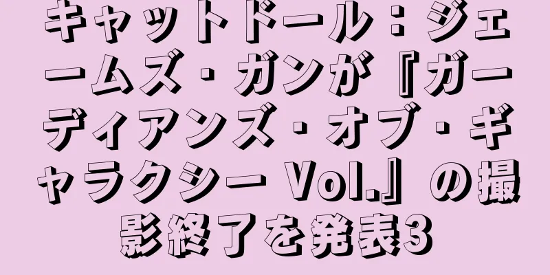 キャットドール：ジェームズ・ガンが『ガーディアンズ・オブ・ギャラクシー Vol.』の撮影終了を発表3