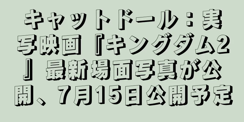 キャットドール：実写映画『キングダム2』最新場面写真が公開、7月15日公開予定