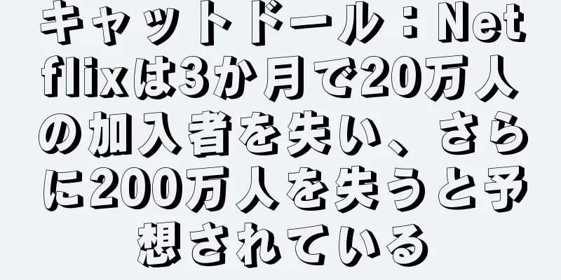 キャットドール：Netflixは3か月で20万人の加入者を失い、さらに200万人を失うと予想されている