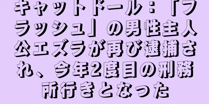 キャットドール：「フラッシュ」の男性主人公エズラが再び逮捕され、今年2度目の刑務所行きとなった