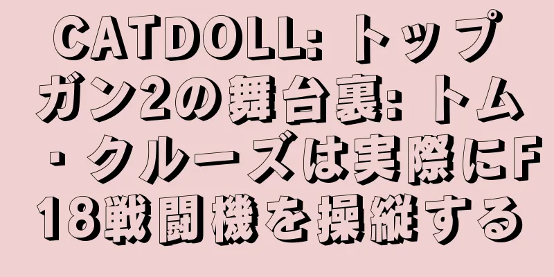 CATDOLL: トップガン2の舞台裏: トム・クルーズは実際にF18戦闘機を操縦する