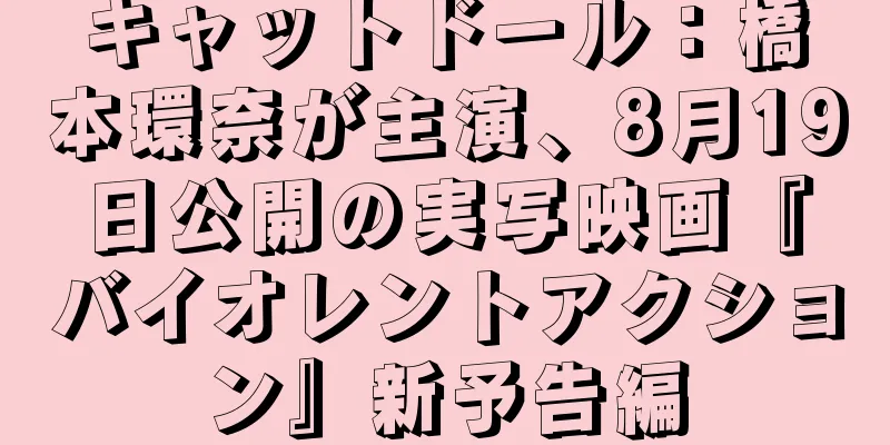 キャットドール：橋本環奈が主演、8月19日公開の実写映画『バイオレントアクション』新予告編