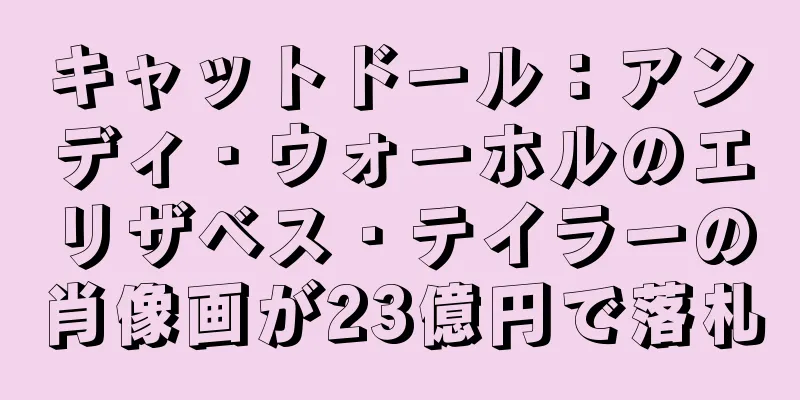 キャットドール：アンディ・ウォーホルのエリザベス・テイラーの肖像画が23億円で落札
