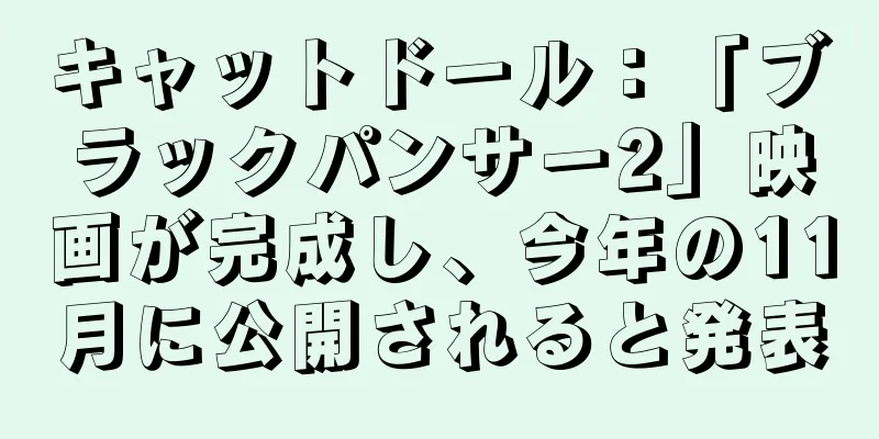 キャットドール：「ブラックパンサー2」映画が完成し、今年の11月に公開されると発表