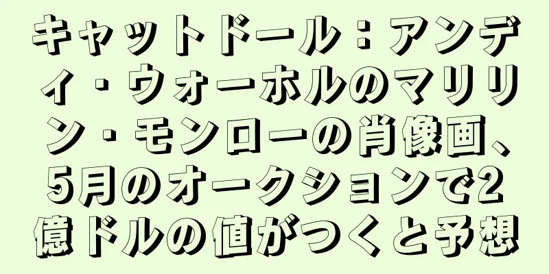 キャットドール：アンディ・ウォーホルのマリリン・モンローの肖像画、5月のオークションで2億ドルの値がつくと予想