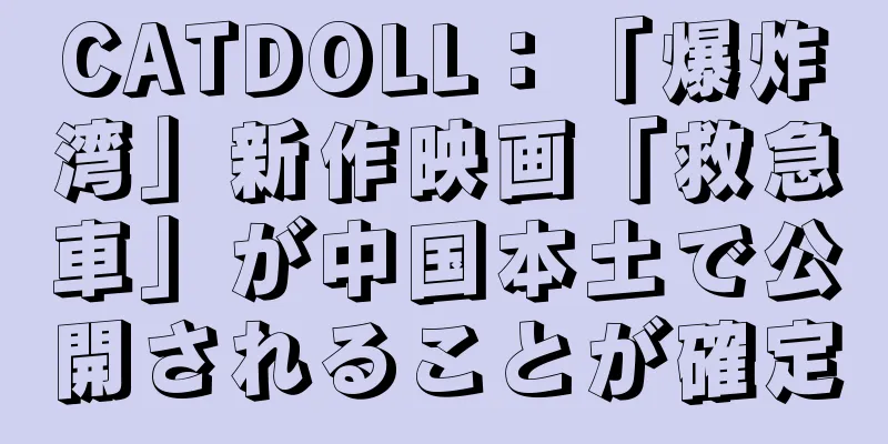 CATDOLL：「爆炸湾」新作映画「救急車」が中国本土で公開されることが確定