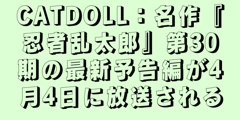 CATDOLL：名作『忍者乱太郎』第30期の最新予告編が4月4日に放送される