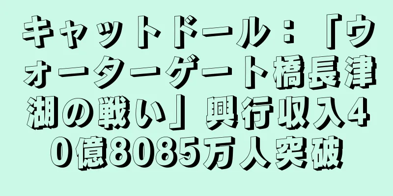 キャットドール：「ウォーターゲート橋長津湖の戦い」興行収入40億8085万人突破