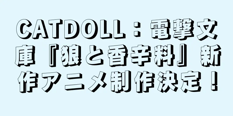 CATDOLL：電撃文庫『狼と香辛料』新作アニメ制作決定！