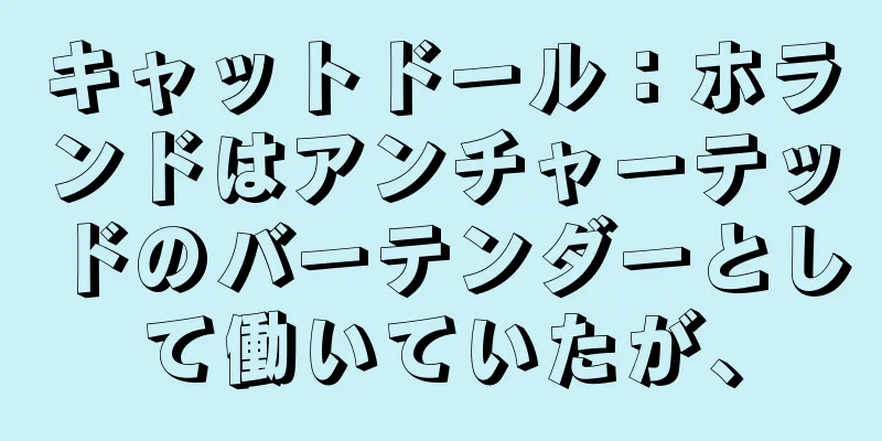 キャットドール：ホランドはアンチャーテッドのバーテンダーとして働いていたが、