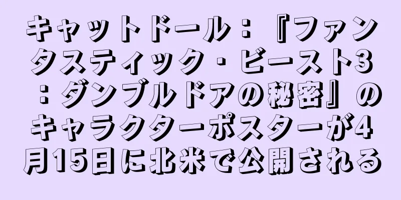キャットドール：『ファンタスティック・ビースト3：ダンブルドアの秘密』のキャラクターポスターが4月15日に北米で公開される