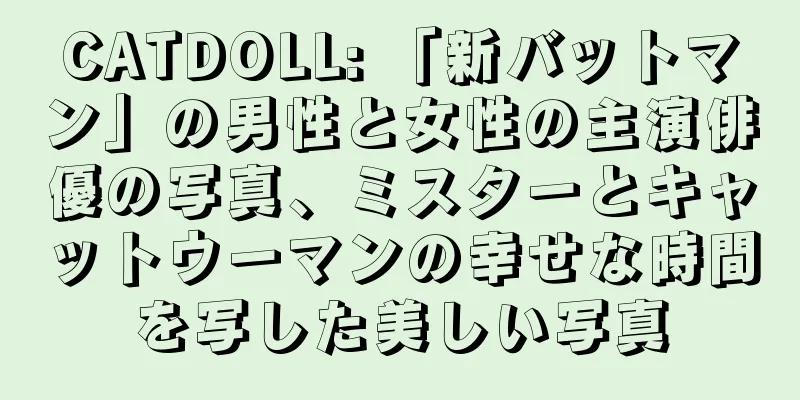 CATDOLL: 「新バットマン」の男性と女性の主演俳優の写真、ミスターとキャットウーマンの幸せな時間を写した美しい写真