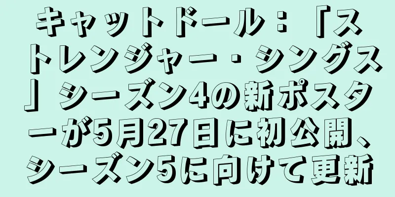 キャットドール：「ストレンジャー・シングス」シーズン4の新ポスターが5月27日に初公開、シーズン5に向けて更新