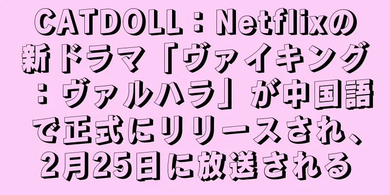 CATDOLL：Netflixの新ドラマ「ヴァイキング：ヴァルハラ」が中国語で正式にリリースされ、2月25日に放送される