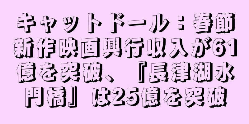 キャットドール：春節新作映画興行収入が61億を突破、『長津湖水門橋』は25億を突破