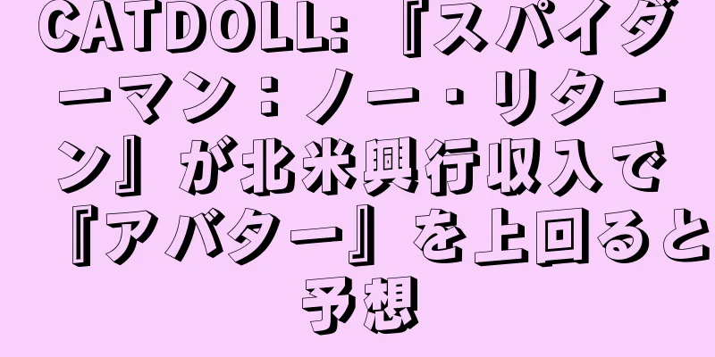 CATDOLL: 『スパイダーマン：ノー・リターン』が北米興行収入で『アバター』を上回ると予想