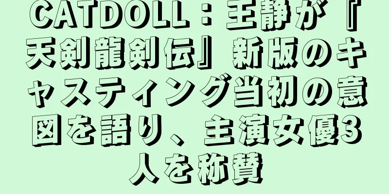 CATDOLL：王静が『天剣龍剣伝』新版のキャスティング当初の意図を語り、主演女優3人を称賛