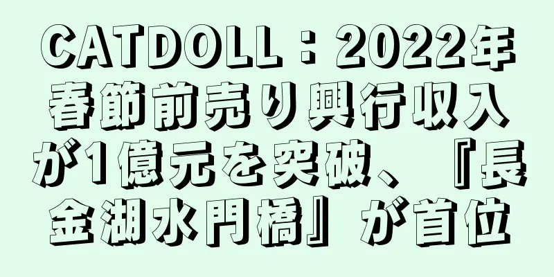 CATDOLL：2022年春節前売り興行収入が1億元を突破、『長金湖水門橋』が首位