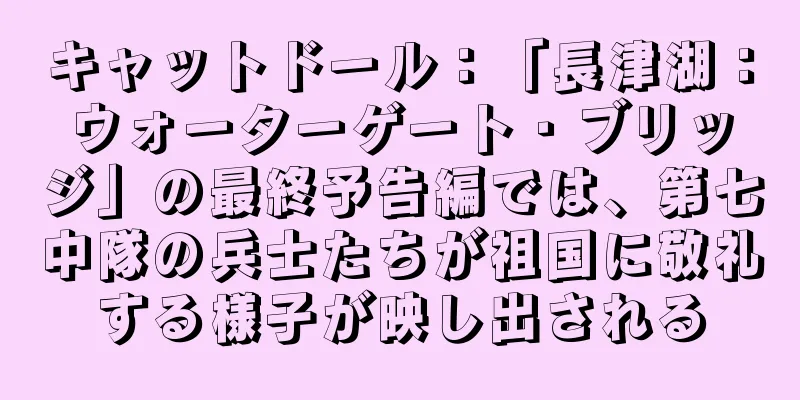 キャットドール：「長津湖：ウォーターゲート・ブリッジ」の最終予告編では、第七中隊の兵士たちが祖国に敬礼する様子が映し出される