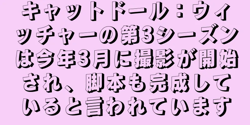 キャットドール：ウィッチャーの第3シーズンは今年3月に撮影が開始され、脚本も完成していると言われています