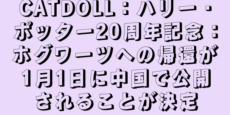 CATDOLL：ハリー・ポッター20周年記念：ホグワーツへの帰還が1月1日に中国で公開されることが決定