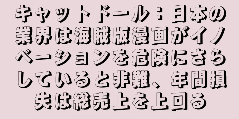 キャットドール：日本の業界は海賊版漫画がイノベーションを危険にさらしていると非難、年間損失は総売上を上回る