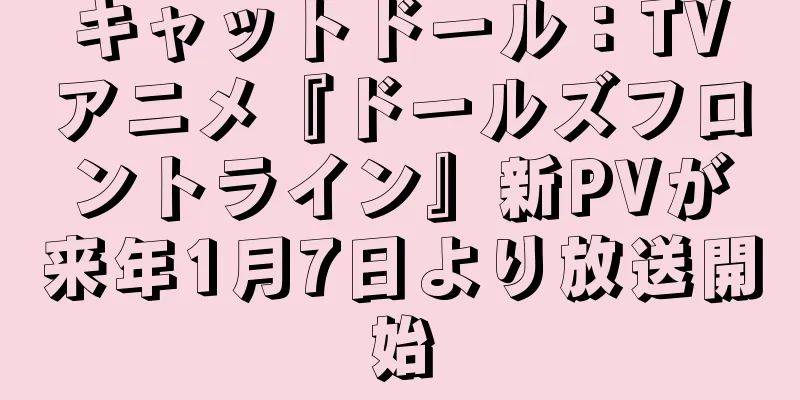 キャットドール：TVアニメ『ドールズフロントライン』新PVが来年1月7日より放送開始