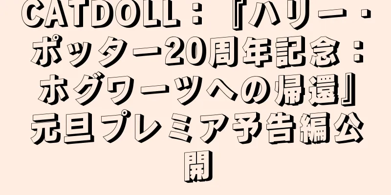 CATDOLL：『ハリー・ポッター20周年記念：ホグワーツへの帰還』元旦プレミア予告編公開