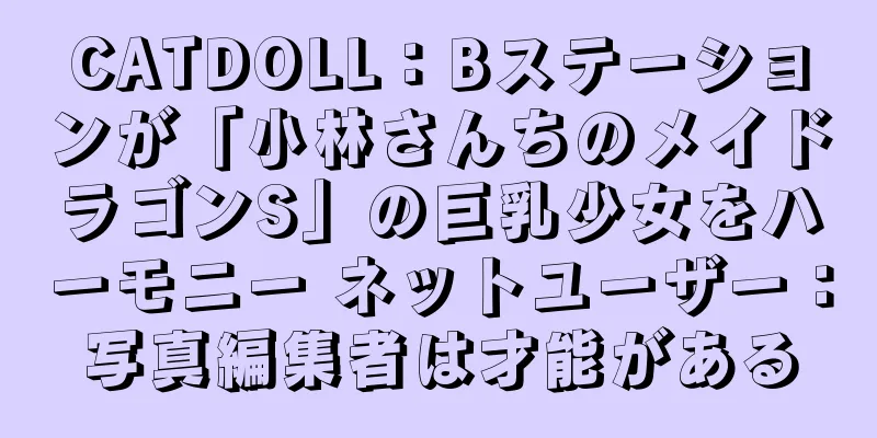 CATDOLL：Bステーションが「小林さんちのメイドラゴンS」の巨乳少女をハーモニー ネットユーザー：写真編集者は才能がある